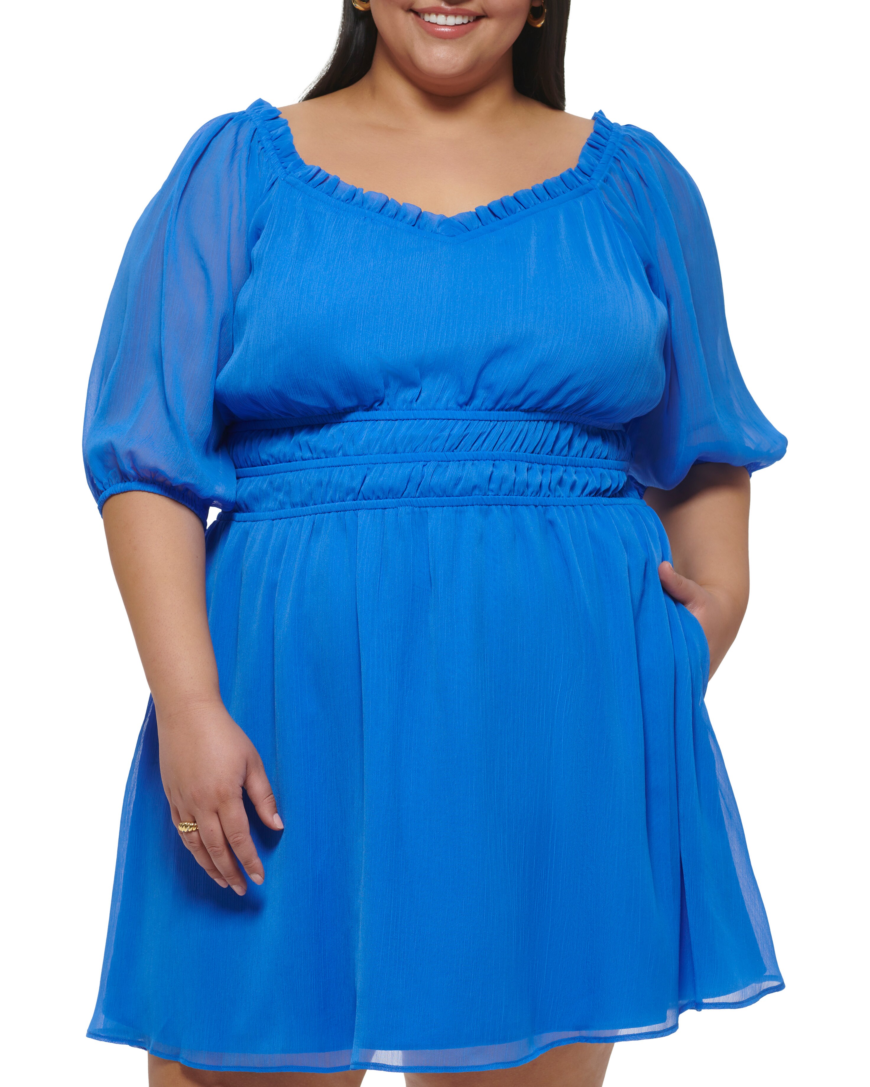 plus size fit and flare dress